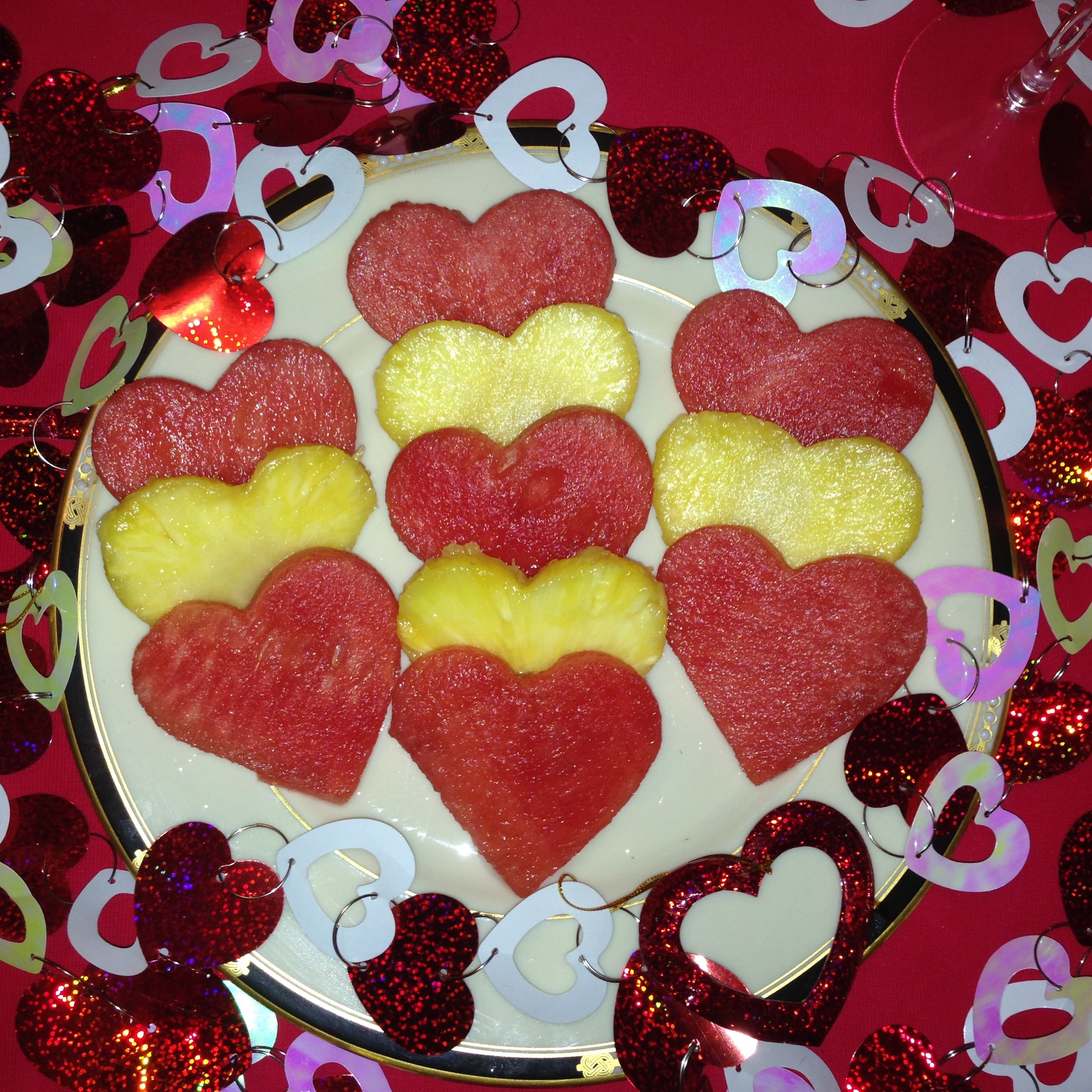 Valentine Fruit Platter
