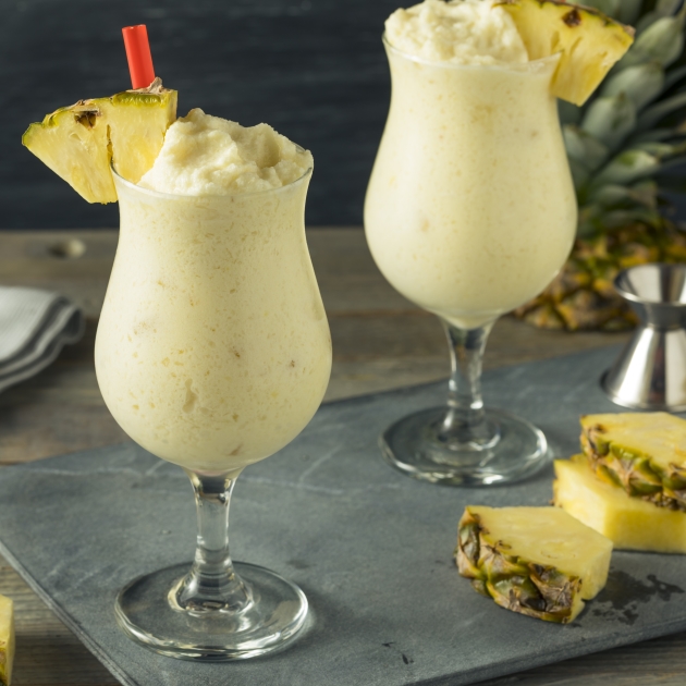 Piña colada milkshake