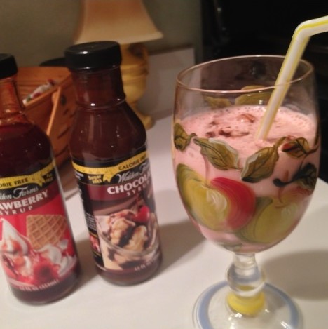 Chocolate Covered Strawberry Milkshake