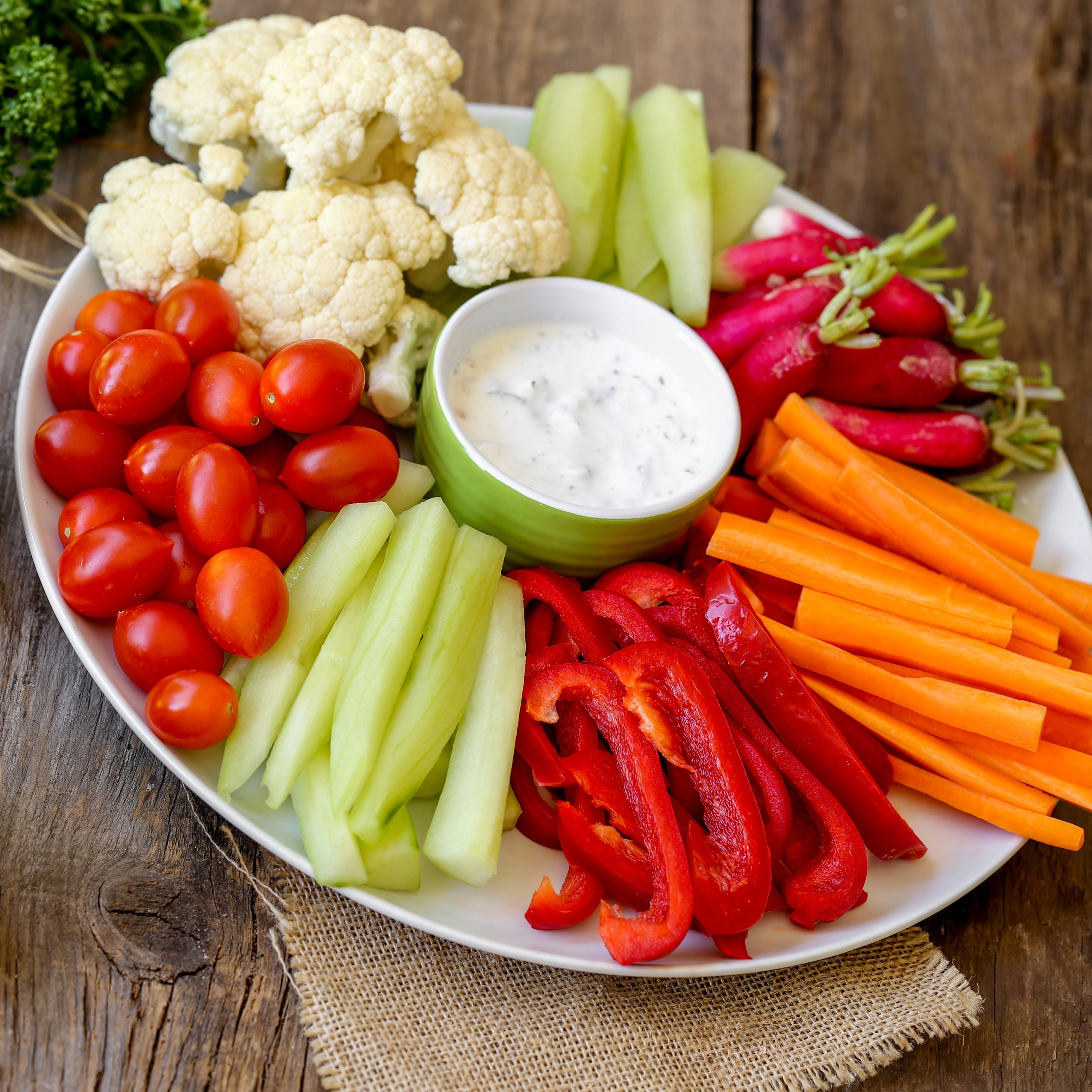 Crudite and dip