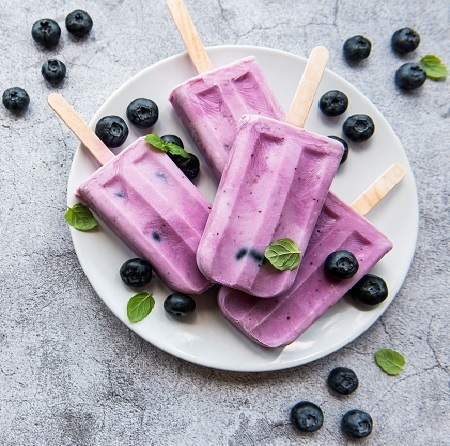 Blueberry Popsicles