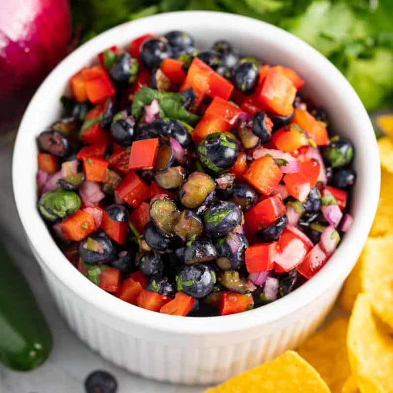 Blueberry Bell Pepper Salsa                                                          