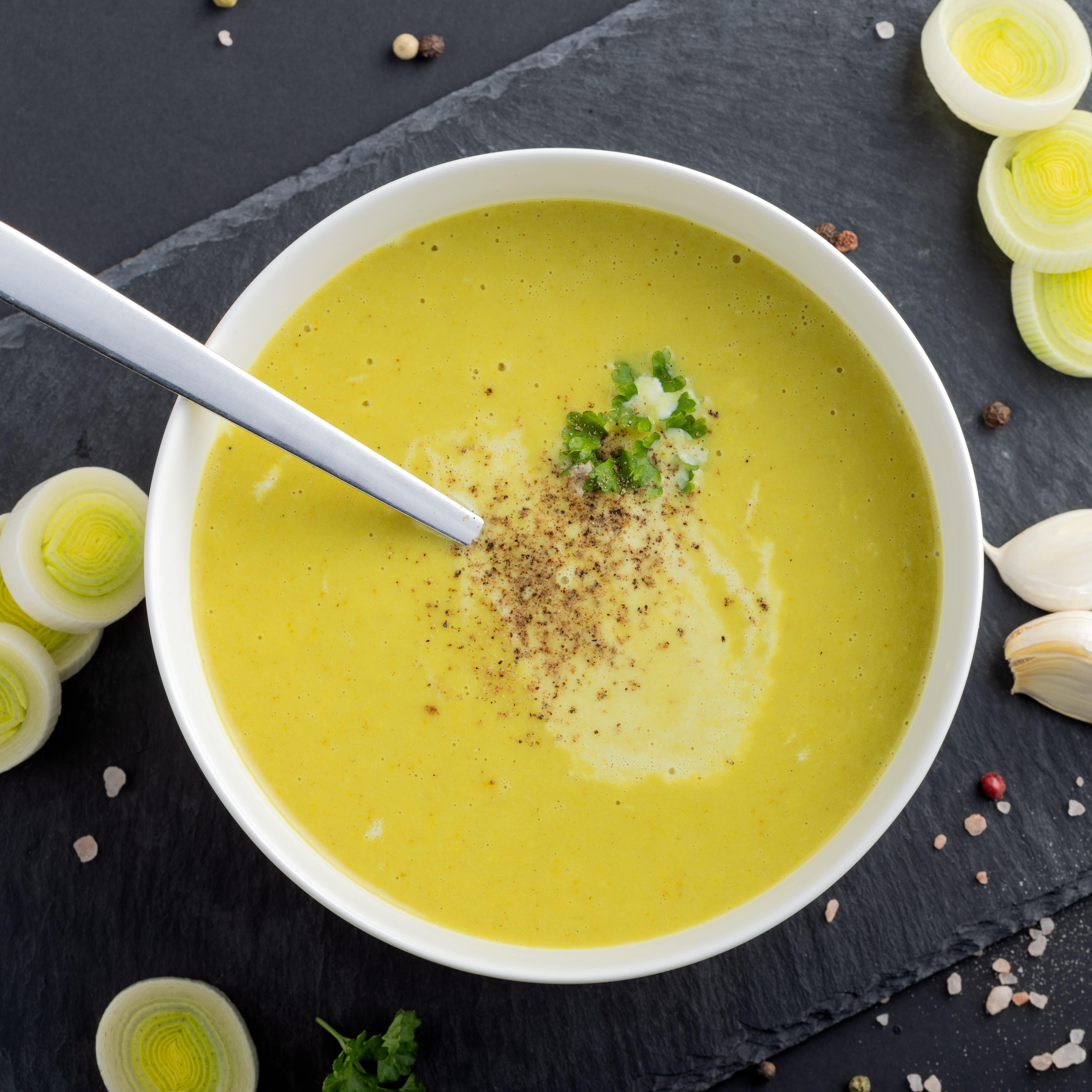 Garlic Leek Soup