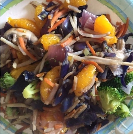 Rainbow stir fry