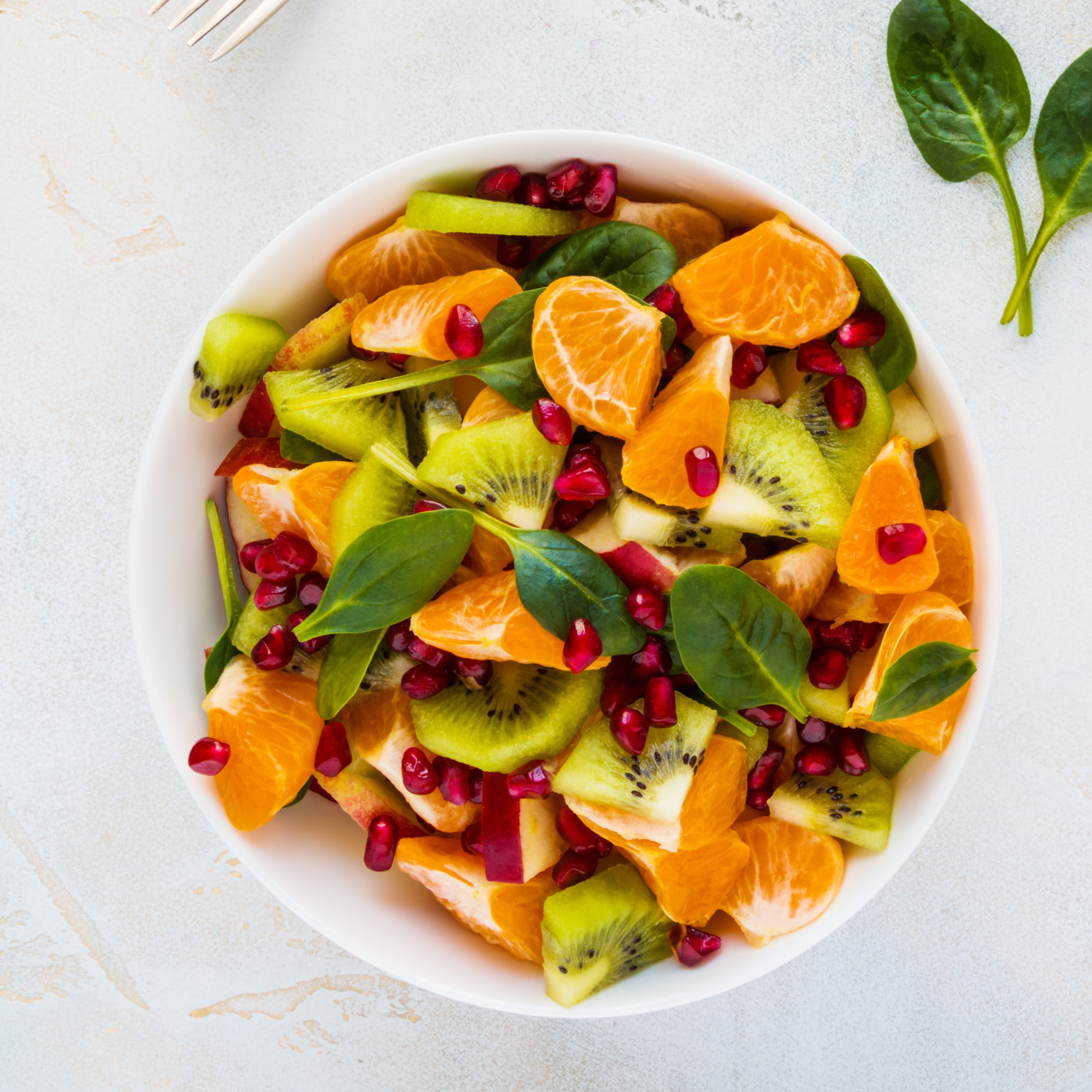 Mandarin orange salad with kiwi