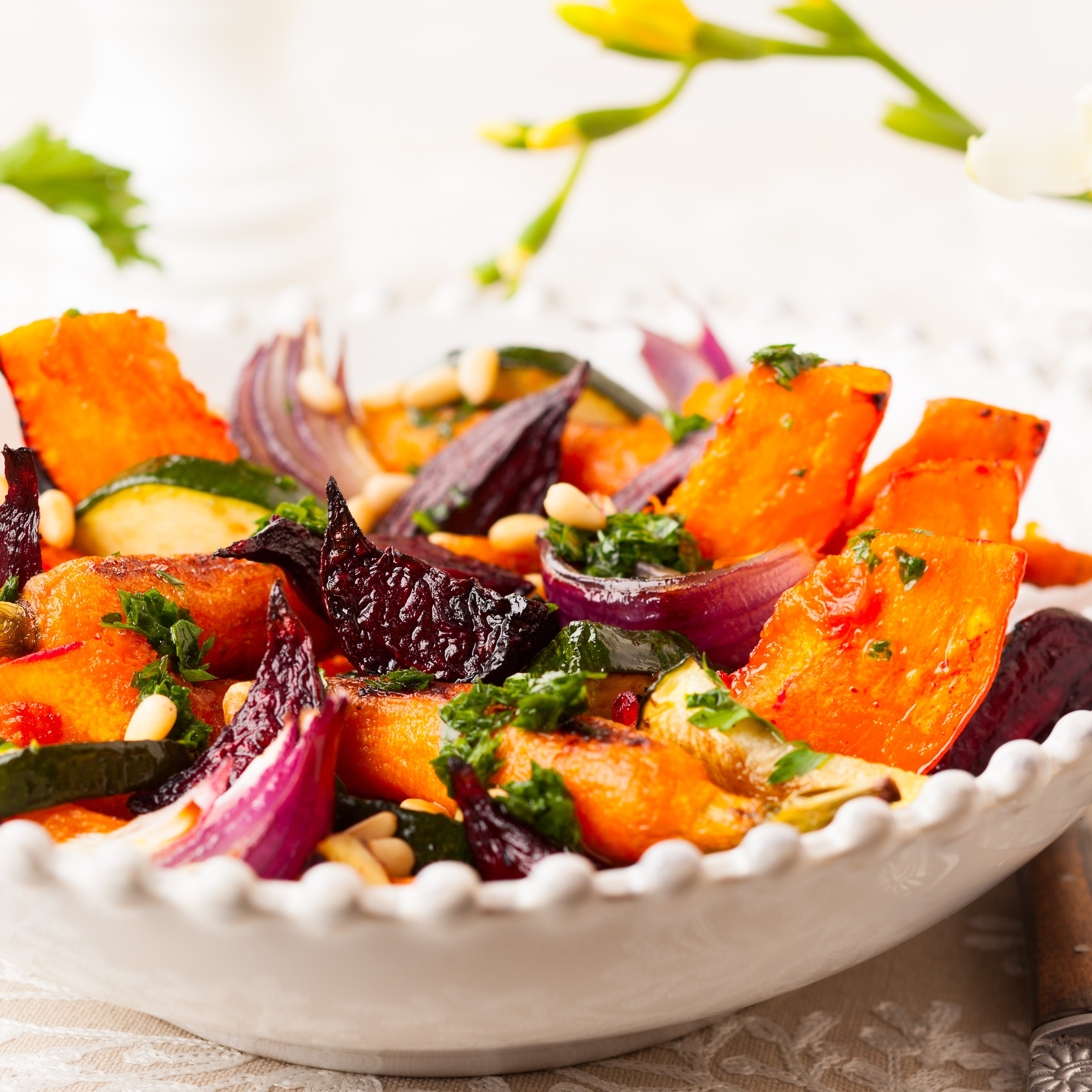 Kale Butternut Squash Salad 