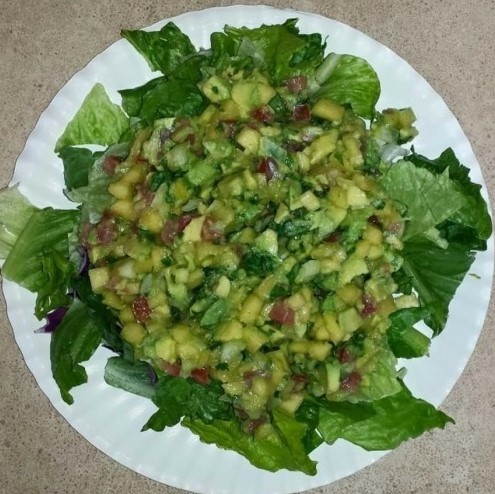 Kathys Mango Guacamole Salad