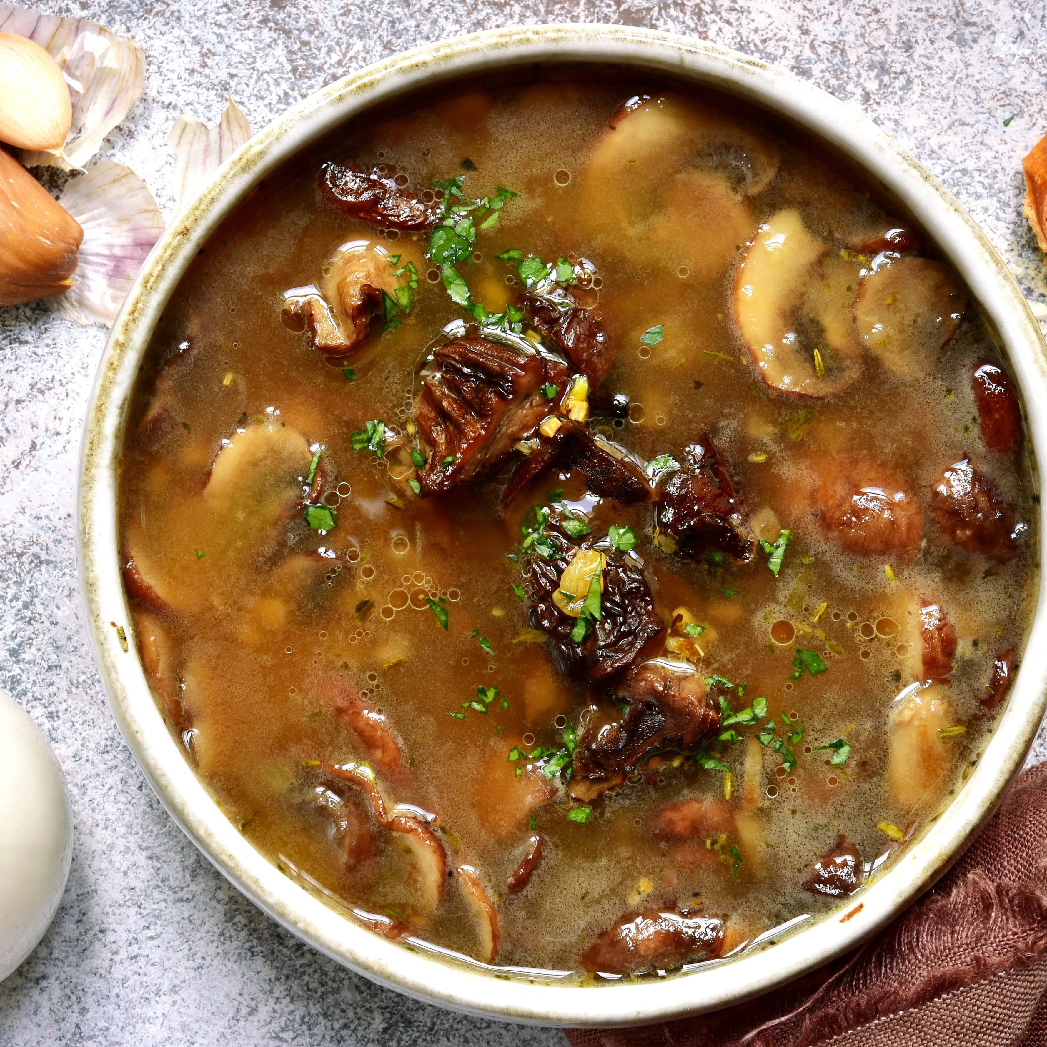 Merle’s mushroom soup