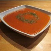 Roasted red pepper and tomato soup