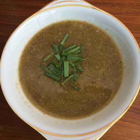 Robin’s mushroom leek soup 